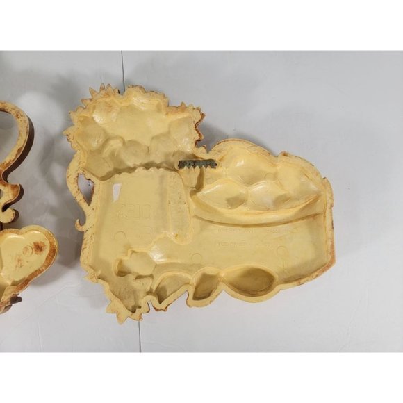 1970s Vintage Homco Syroco Lemon and Daisy Wall Plaque Set 7610 A&B MCM - Picture 6 of 7